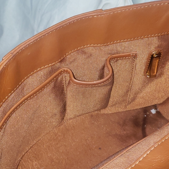 BADGLEY MISCHKA 'KEYRA' SATCHEL in Cognac - Picture 9 of 9